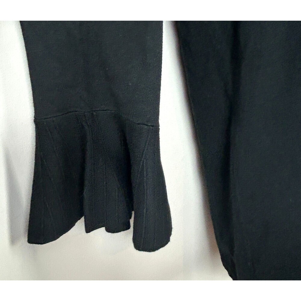 41 Hawthorn Black Boat Neck Ruffle Sleeve Sweater Size XL NWT - Picture 6 of 12